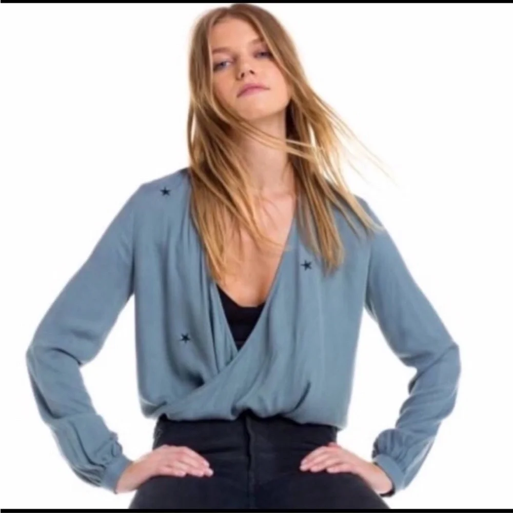 Wildfox Megalith Star Wrapt Top Size M - Picture 3 of 12